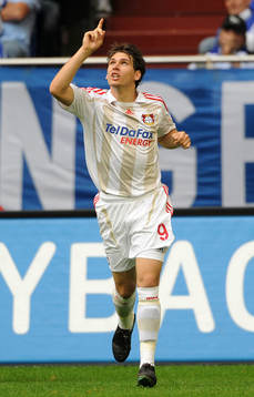  Patrick Helmes, Bayer Leverkusen, glädje.