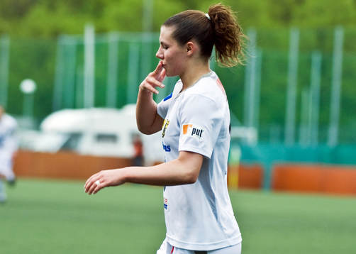  Ramona Bachmann, jubel efter 0-1.