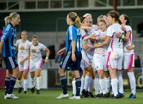  Frida Nordin, Ldb gjorde 2-0, Jubel i Ldb.