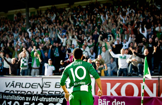  Charlie Davies,  jubel efter 1-0