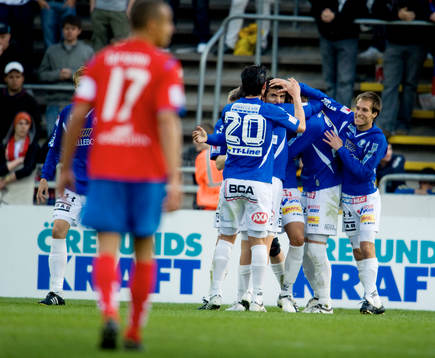  Fisnik Shala, Trelleborg gjorde 2-2. Jubel.