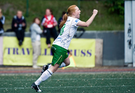  Elin Sölveskog, jubel efter 2-1.