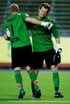 Christian Frealdsson, målvakt, kom in istället för Simon