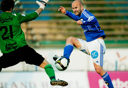 Jonas Wallerstedt, Sundsvall, är nära att göra 0-2 bakom