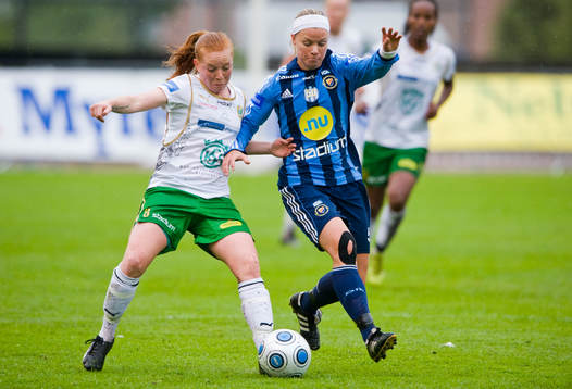  Lisa Björkvik, Hammarby och Sara Thunebro, Djurgården