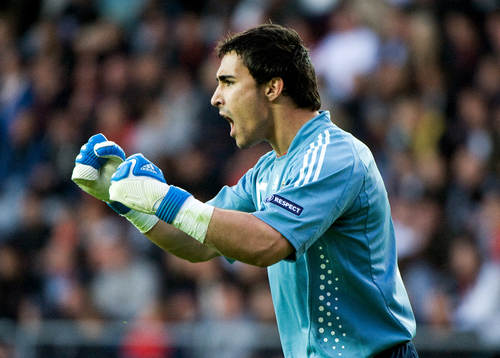  Sergio Ansenjo, målvakt, jubel efter straffräddning