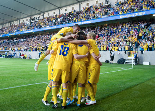  2-0 Marcus Berg, straff. Jubel, glädje.