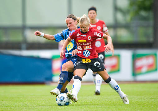  Linda Fagerström, Djurgården och Gudny Björk Odinsdottir, Kristianstad