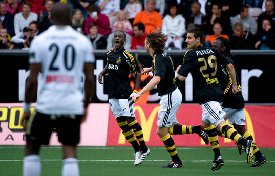  Saihou Jagne, AIK jubel efter 1-1