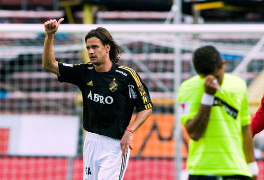  Iván Obolo, AIK, jubel efter 1-0.