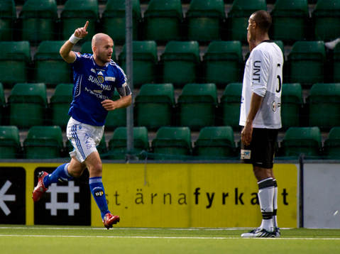 Jonas Wallerstedt, Sundsvall jubel efter 1-0