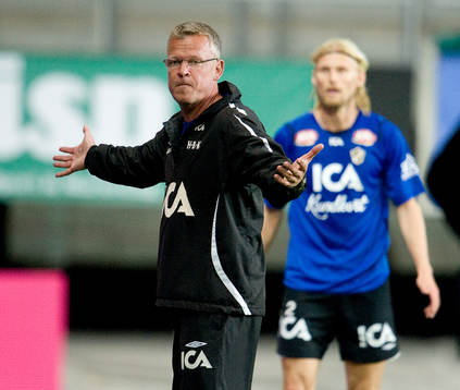 Jan Andersson, tränare, Halmstad, är uppgiven