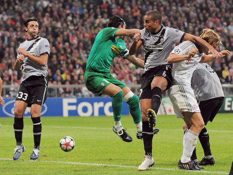  Nicola Legrottaglie, Gianluigi Buffon, målvakt och David Trezeguet, Juventus, Andreas Ottl, Bayern.