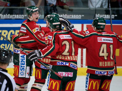Carl Klingberg, Niklas Andersson, Frölunda. Jubel