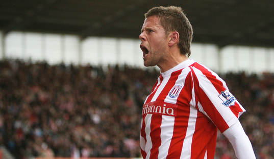  James Beattie, Stoke, glädje, jubel.