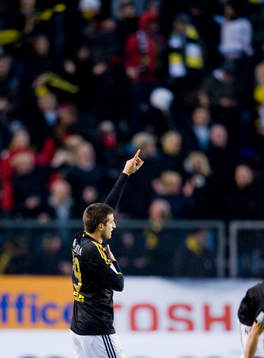  Gabriel Özkan, AIK, jubel.