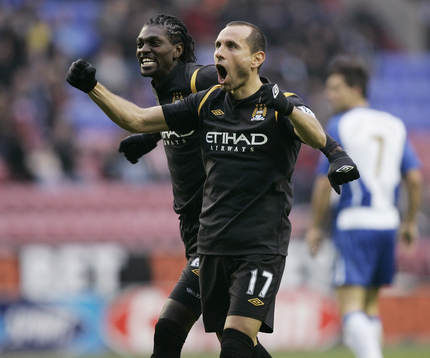  Martin Petrov, Manchester City, glädje, jubel.
