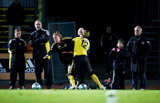 Fotboll, IFK Hässleholm, testmatch, internmatch,