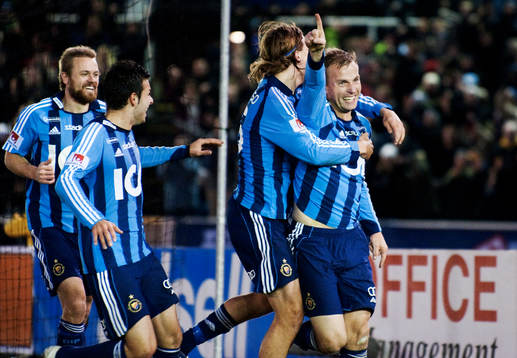 Markus Johannesson, Djurgården, gratuleras till