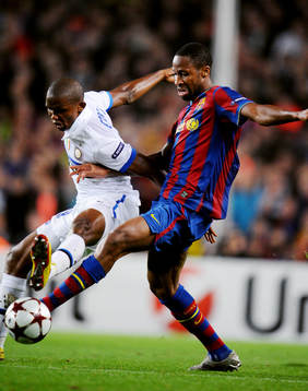 Samuel Etoó, Inter och Seydou Keita, Barcelona