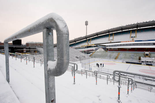 Inför Frölunda-Färjestad på Ullevi