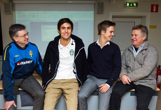  Leif Sundell, Adi Aganovic, Kristianstad, David Andersson, Ballingslöv och Ulf Eriksson (Ulf Utta Eriksson), Domare, Talang.