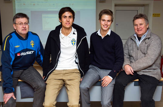  Leif Sundell, Adi Aganovic, Kristianstad, David Andersson, Ballingslöv och Ulf Eriksson (Ulf Utta Eriksson), Domare, Talang.