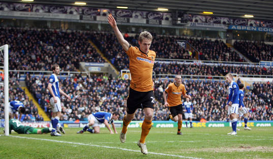  Kevin Doyle, Wolverhampton, glädje, jubel.
