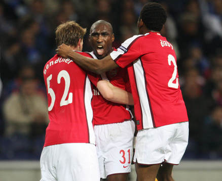 Sol Campbell, Arsenal. Jubel
