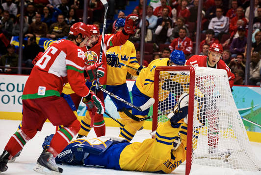 Aleksandr Kulakov, Vitryssland, jubel. Mål bakom Jonas