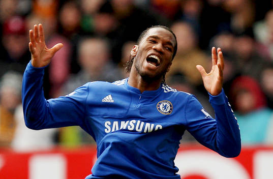  Didier Drogba glädje, jubel.
