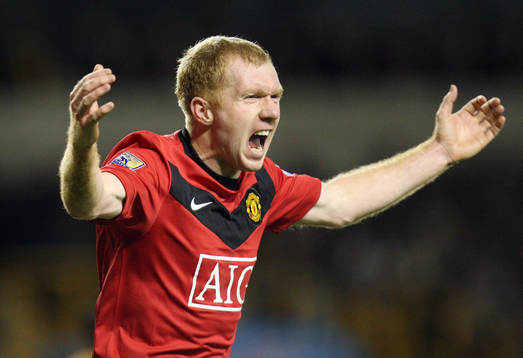  Paul Scholes, glädje, jubel
