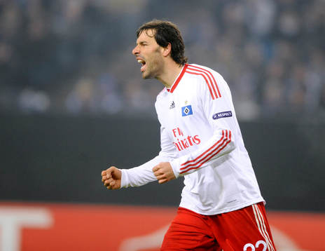  Ruud van Nistelrooy, Hamburg. Glädje, jubel över 2-0.