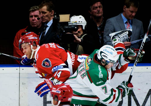 Robert Carlsson, Södertälje och Mads Bödker, Rögle