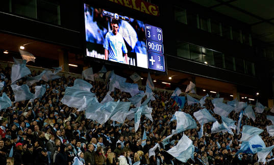 Agon Mehmeti , Malmö FF (matchtavla, Jumbotron,