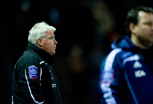 Conny Karlsson, tränare, Helsingborg och Stefan Rehn,