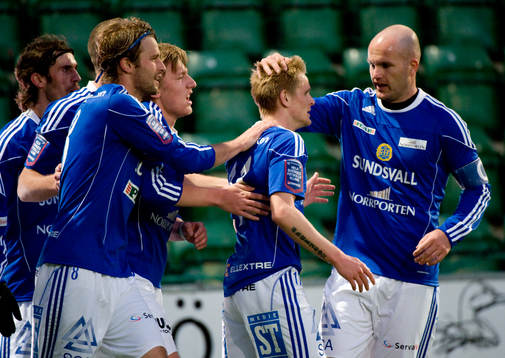  Ari Skulason, Sundsvall, jubel.