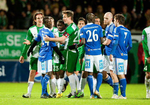 Irriterat mellan spelarna