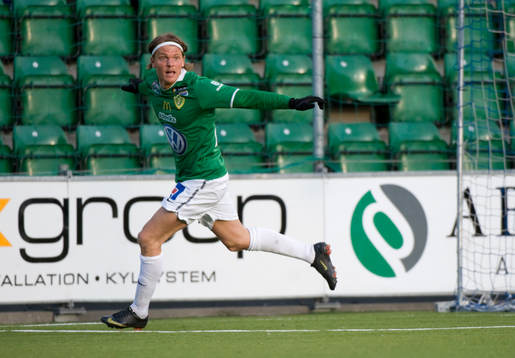  Kristoffer Fagercrantz, Jönköping jubel efter 0-1