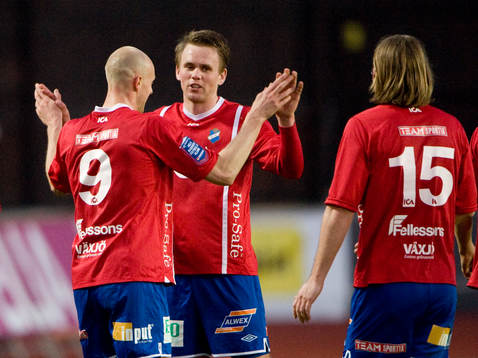  Freddy Borg, Öster, jubel efter slutsignalen