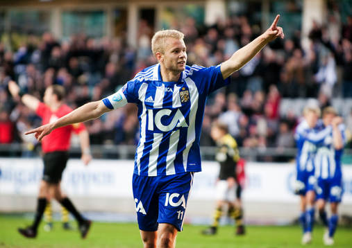  Robin Söder gör 3-0 till IFK Göteborg. Jubel