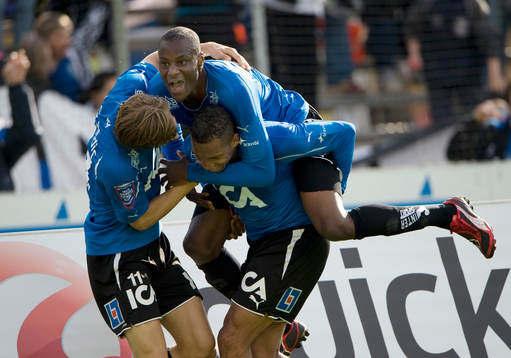   Joe Sise, Anselmo, Halmstad, jubel, glädje.