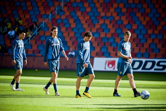 Behrang Safari, Mikael Lustog, Marcus Berg och Pontus