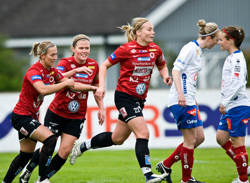  Margret Lara Vidarsdottir, Kristianstad, glädje, jubel