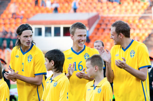 Mikael Lustig, Pontus Wernblom, och Andreas Granqvist,