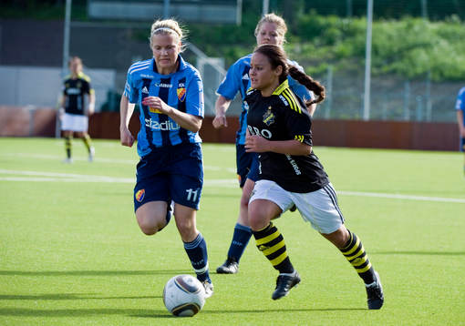  Alexandra Höglund, Djurgården och Jackie Kisch Brunzell, AIK.