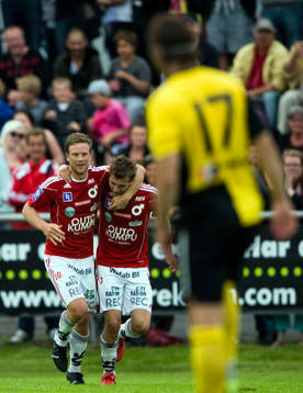  Peter Samuelsson och Christophe Lallet, glädje, jubel.