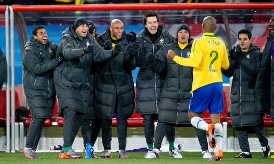 Maicon, Brasilien jubel