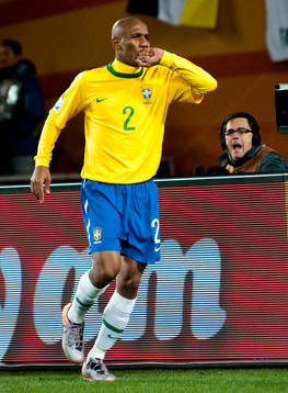 Maicon, Brasilien jubel