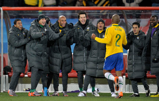 Maicon, Brasilien, jubel